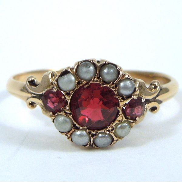 Victorian Red Stone Ring Joint Venture Jewelry Cary, NC