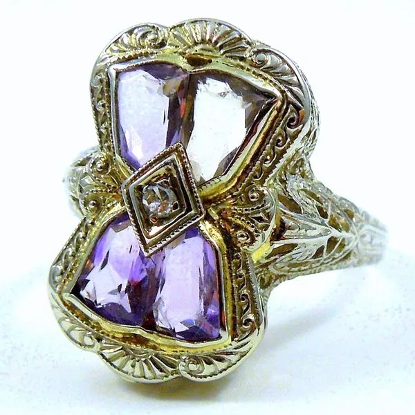 Deco Amethyst Ring Joint Venture Jewelry Cary, NC