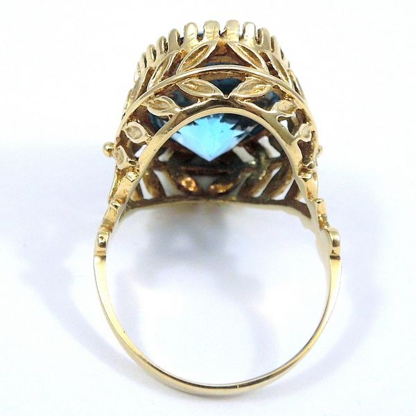 Vintage Blue Topaz Ring Image 2 Joint Venture Jewelry Cary, NC