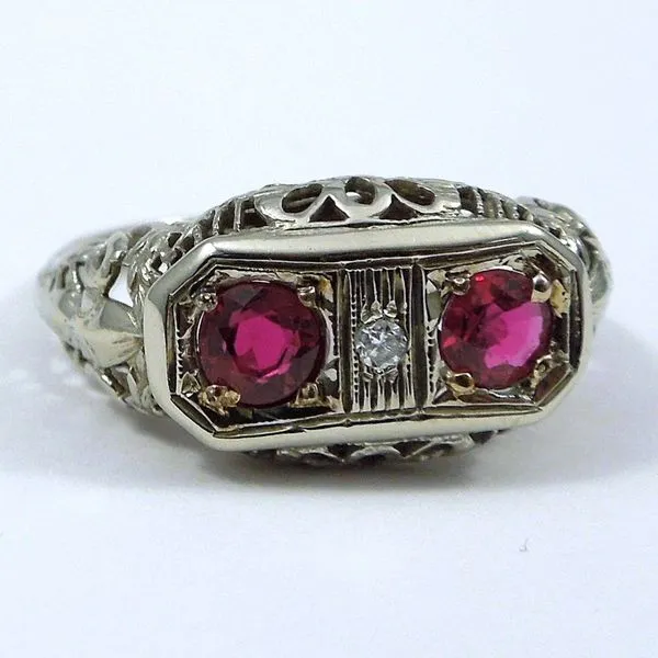 Vintage Ruby and Diamond Ring Joint Venture Jewelry Cary, NC