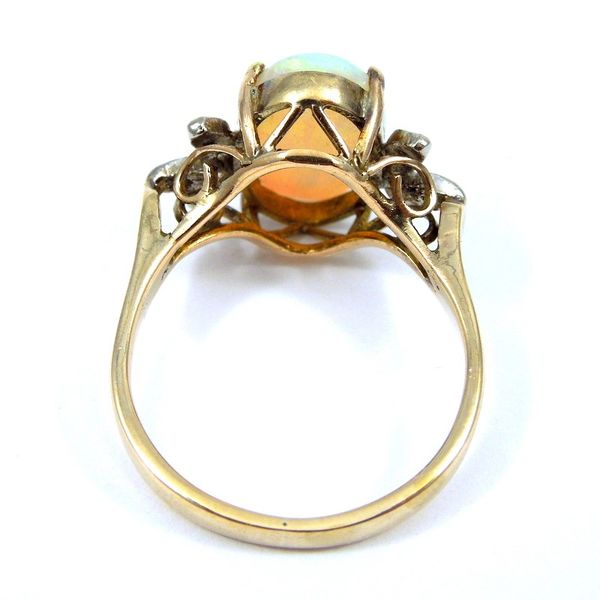 Vintage Opal and Diamond Ring Image 2 Joint Venture Jewelry Cary, NC