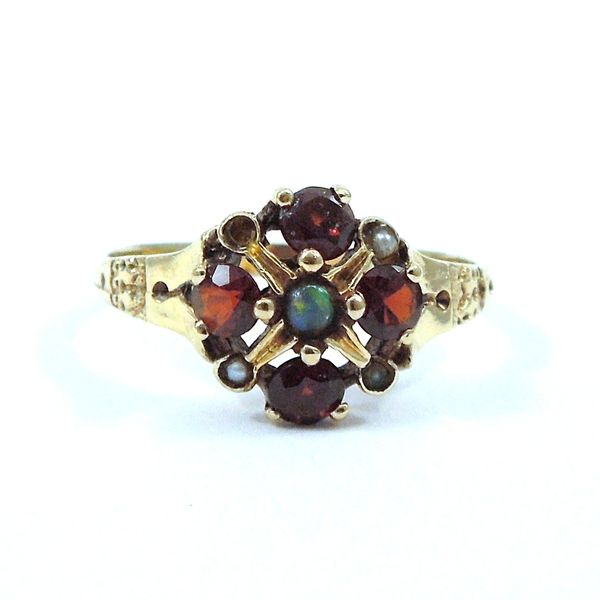 Vintage Garnet and Pearl Ring Joint Venture Jewelry Cary, NC