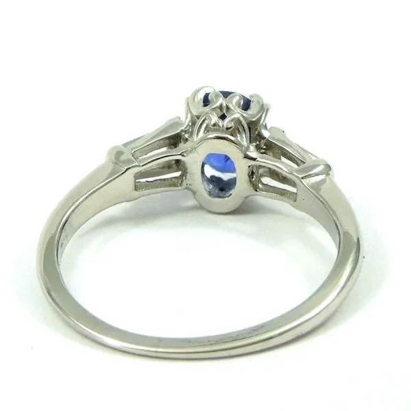 Vintage Sapphire Engagement Ring Image 3 Joint Venture Jewelry Cary, NC