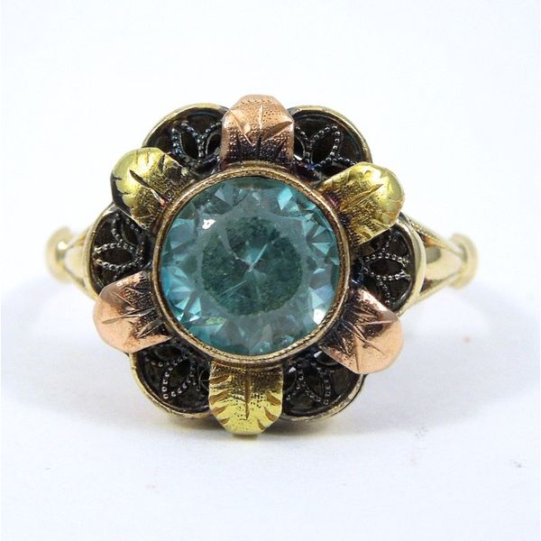 Vintage Blue Topaz Flower Ring Joint Venture Jewelry Cary, NC