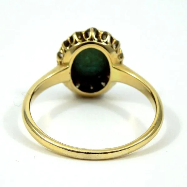 Vintage Turquoise and Diamond Ring Image 3 Joint Venture Jewelry Cary, NC