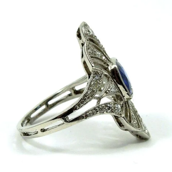 Vintage Ceylon Sapphire and Diamond Ring Image 2 Joint Venture Jewelry Cary, NC