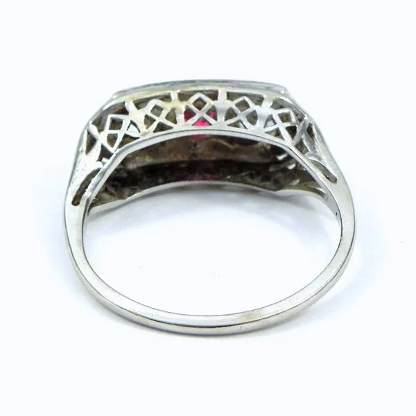 Vintage Ruby and Diamond Ring Image 3 Joint Venture Jewelry Cary, NC