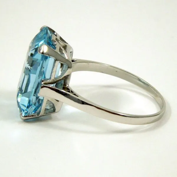Vintage Aqua Ring Image 2 Joint Venture Jewelry Cary, NC