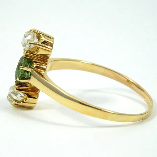 Vintage Peridot and Diamond Ring Image 2 Joint Venture Jewelry Cary, NC