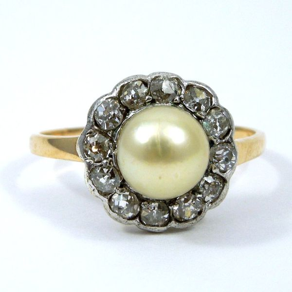 Vintage Pearl and Diamond Ring Joint Venture Jewelry Cary, NC