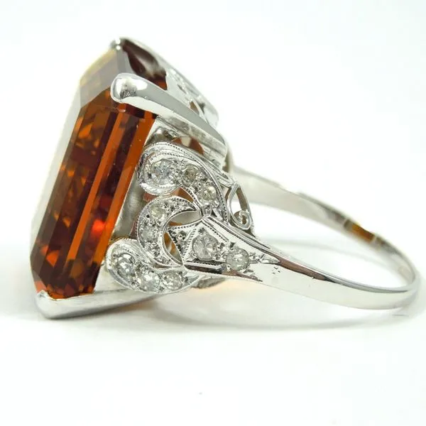 Vintage Mederia Citrine Ring Image 2 Joint Venture Jewelry Cary, NC