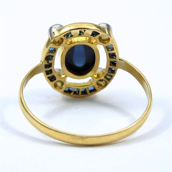 Vintage Cabochon Sapphire Ring Image 3 Joint Venture Jewelry Cary, NC