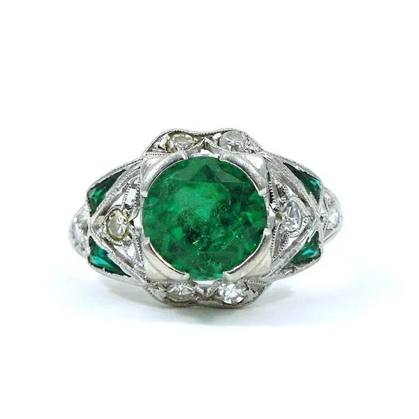 Art Deco Emerald Ring Joint Venture Jewelry Cary, NC