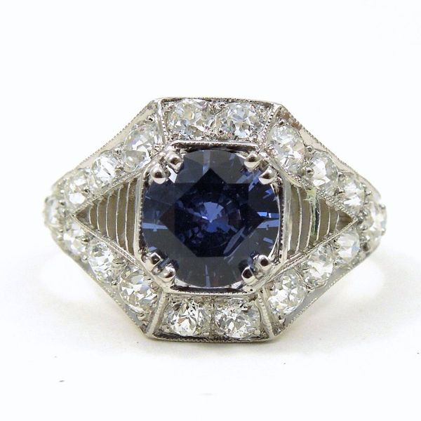 Vintage Sapphire and Diamond Ring Joint Venture Jewelry Cary, NC