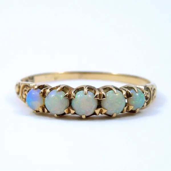 Vintage Five Stone Opal Band Joint Venture Jewelry Cary, NC