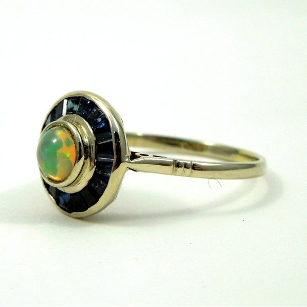 Vintage Sapphire and Opal Ring Image 2 Joint Venture Jewelry Cary, NC