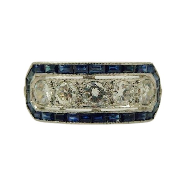 Vintage Diamond and Sapphire Ring Joint Venture Jewelry Cary, NC