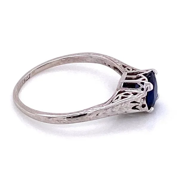 Art Deco Sapphire Ring Image 2 Joint Venture Jewelry Cary, NC