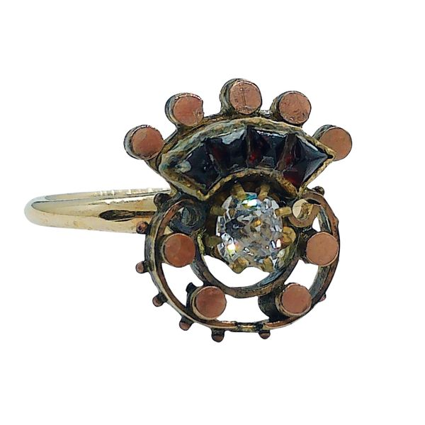 Vintage Diamond and Garnet Ring Joint Venture Jewelry Cary, NC