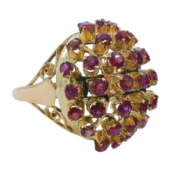 Ruby Cluster Ring Image 2 Joint Venture Jewelry Cary, NC