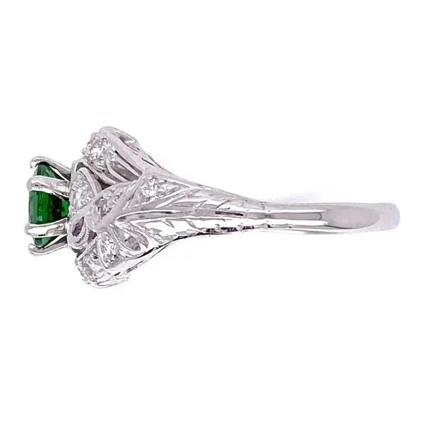 Art Deco Tsavorite Garnet Ring Image 2 Joint Venture Jewelry Cary, NC