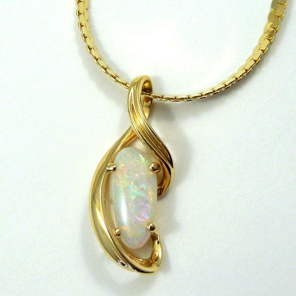 Opal & Yellow Gold Pendant Joint Venture Jewelry Cary, NC