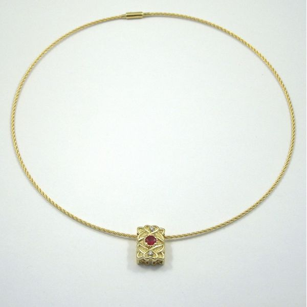 Ruby Slide on Choker Necklace Image 2 Joint Venture Jewelry Cary, NC