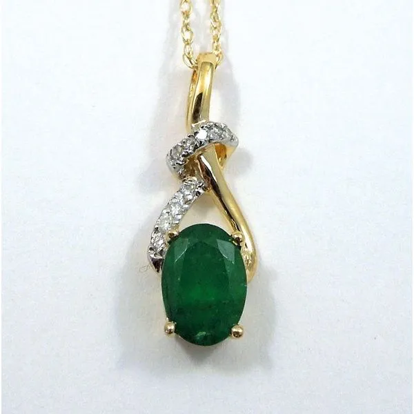 Emerald and Diamond Necklace Joint Venture Jewelry Cary, NC