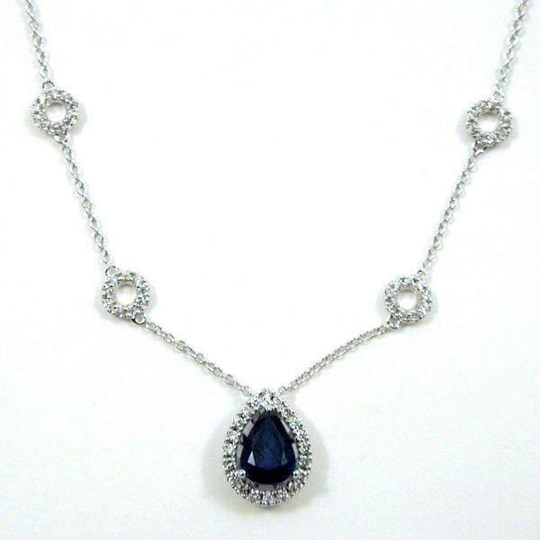 Sapphire and Diamond Necklace Joint Venture Jewelry Cary, NC