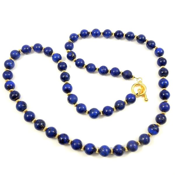 Lapis Beaded Necklace Image 2 Joint Venture Jewelry Cary, NC