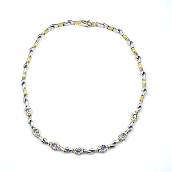 Diamond and Tanzanite Necklace Joint Venture Jewelry Cary, NC