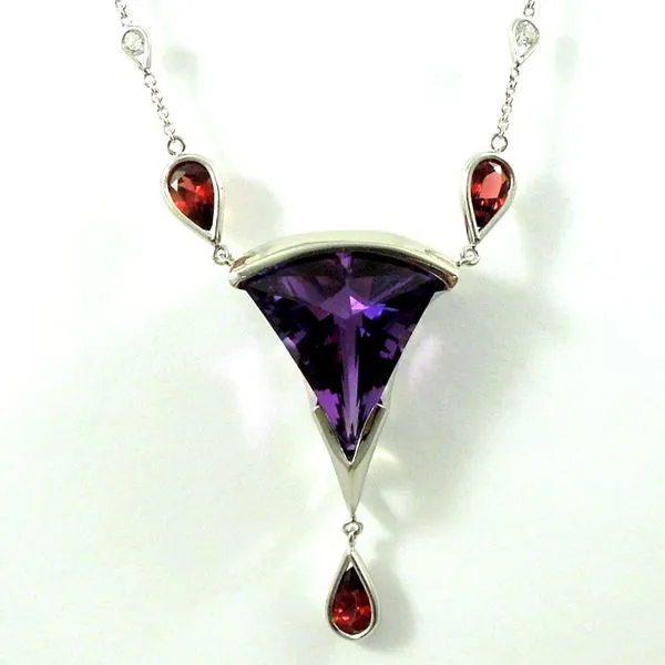 Designer Colored Stone Necklace Joint Venture Jewelry Cary, NC