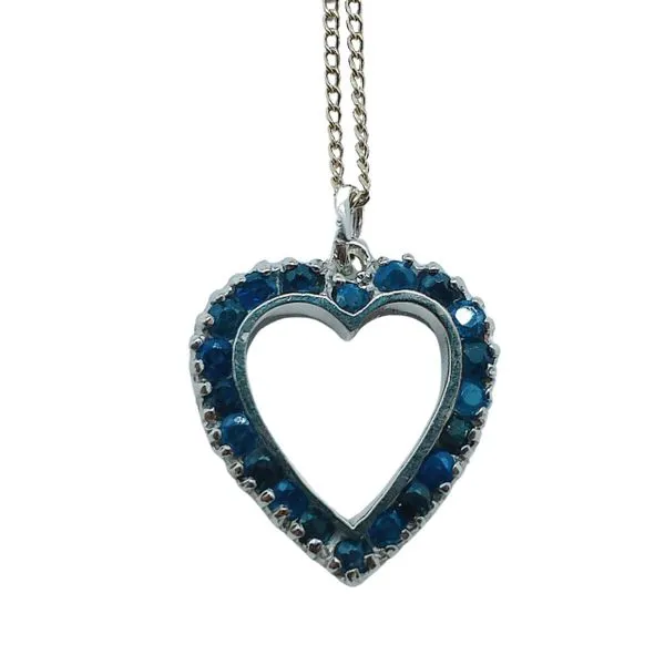Sapphire Heart Pendant Joint Venture Jewelry Cary, NC