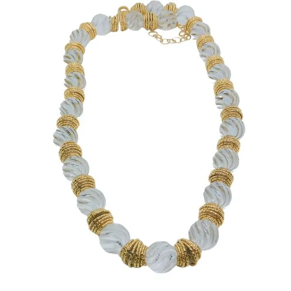 Rock Crystal Gold Necklace Joint Venture Jewelry Cary, NC