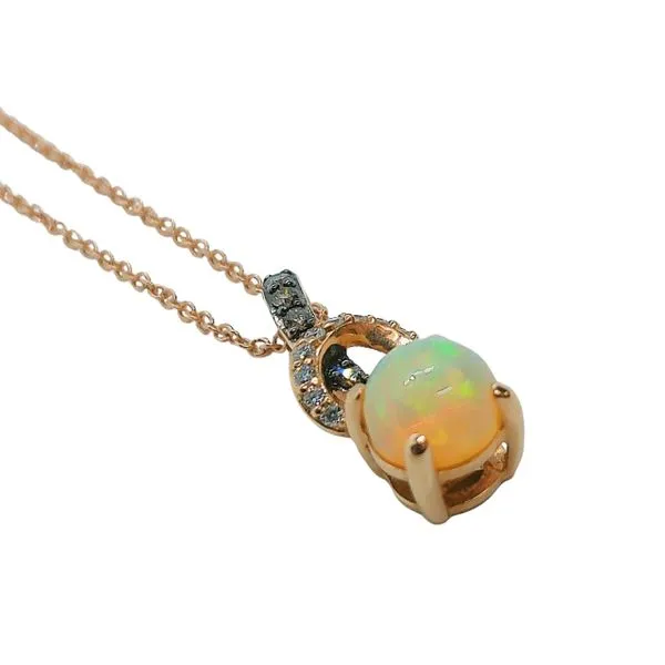 LeVian Opal and Diamond Necklace Image 2 Joint Venture Jewelry Cary, NC