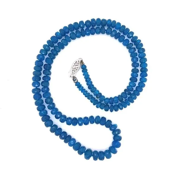 Royal Blue Apatite Beaded Necklace Joint Venture Jewelry Cary, NC