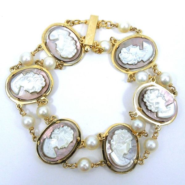Pearl & Cameo Bracelet Joint Venture Jewelry Cary, NC