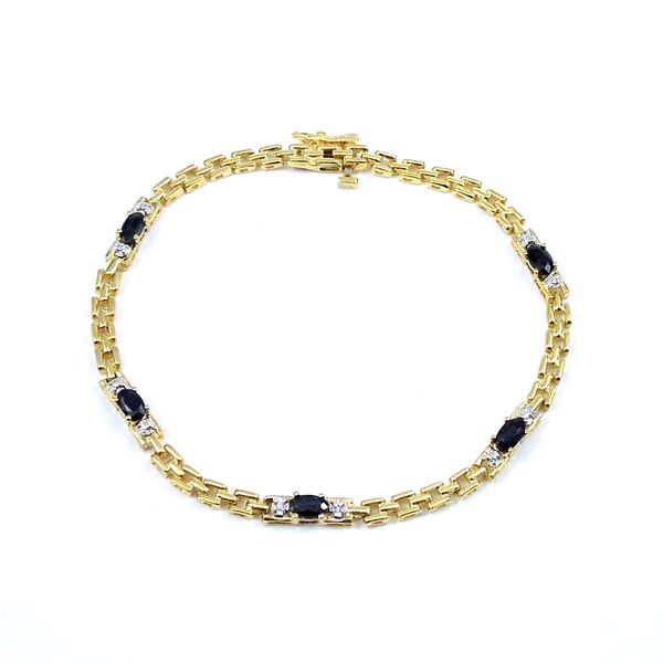 Sapphire and Diamond Bracelet Joint Venture Jewelry Cary, NC