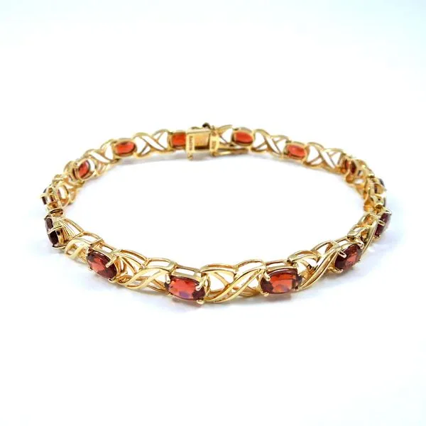 Garnet Line Bracelet Joint Venture Jewelry Cary, NC