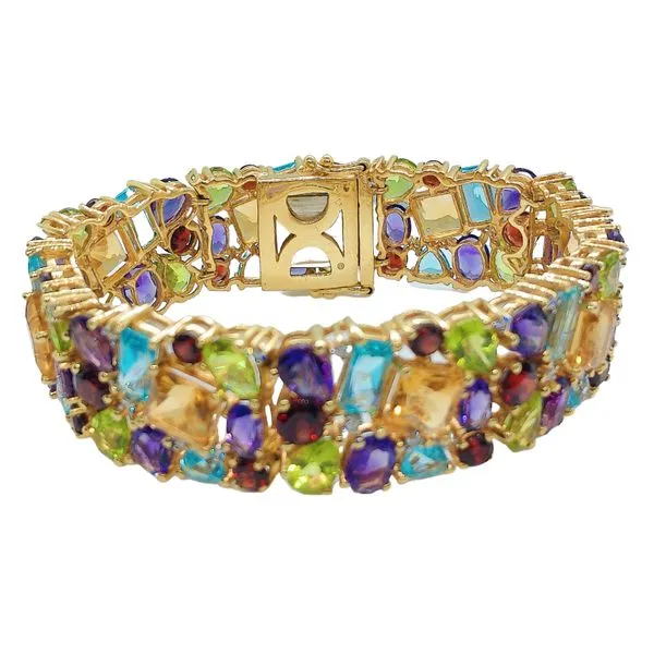 Large Multi-Stone Bracelet Image 2 Joint Venture Jewelry Cary, NC