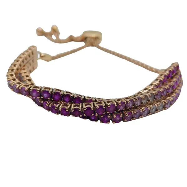 Pink Sapphire Bracelet Image 3 Joint Venture Jewelry Cary, NC