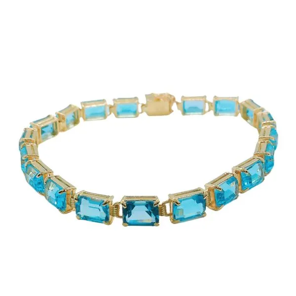 Swiss Blue Topaz Bracelet Image 2 Joint Venture Jewelry Cary, NC