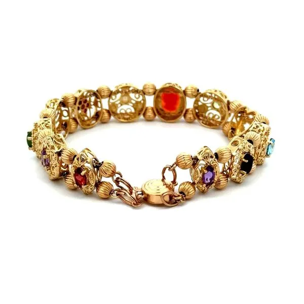 Victorian Revial Mosaic Slide Bracelet Image 3 Joint Venture Jewelry Cary, NC
