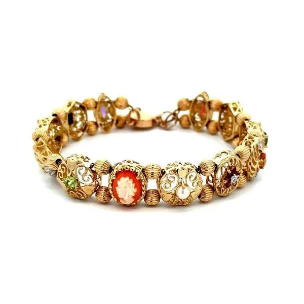 Victorian Revial Mosaic Slide Bracelet Joint Venture Jewelry Cary, NC