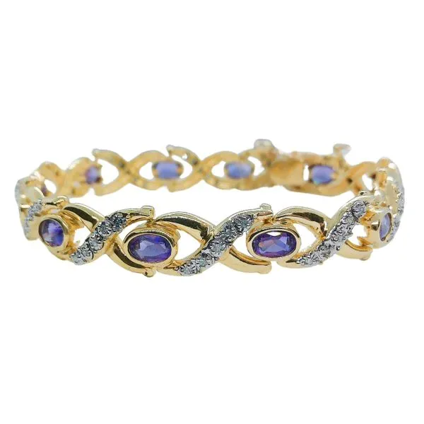 Amethyst and Diamond Bracelet Joint Venture Jewelry Cary, NC