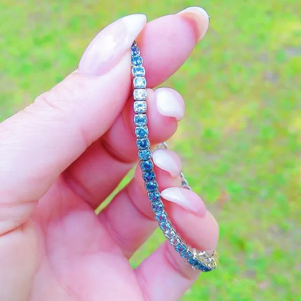 LeVian Denim Ombre Sapphire Bracelet Image 3 Joint Venture Jewelry Cary, NC