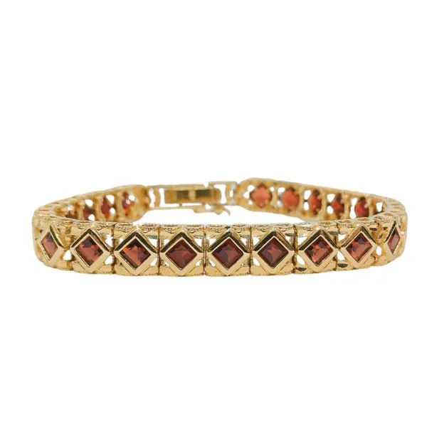Garnet Station Bracelet Joint Venture Jewelry Cary, NC