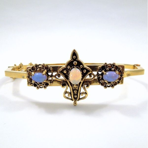 Vintage Opal Bangle Bracelet Joint Venture Jewelry Cary, NC