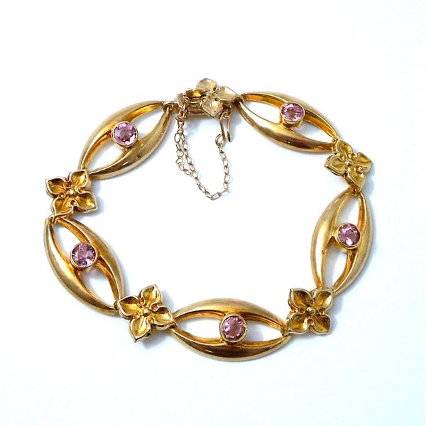 Vintage Rose Gold Amethyst Bracelet Joint Venture Jewelry Cary, NC