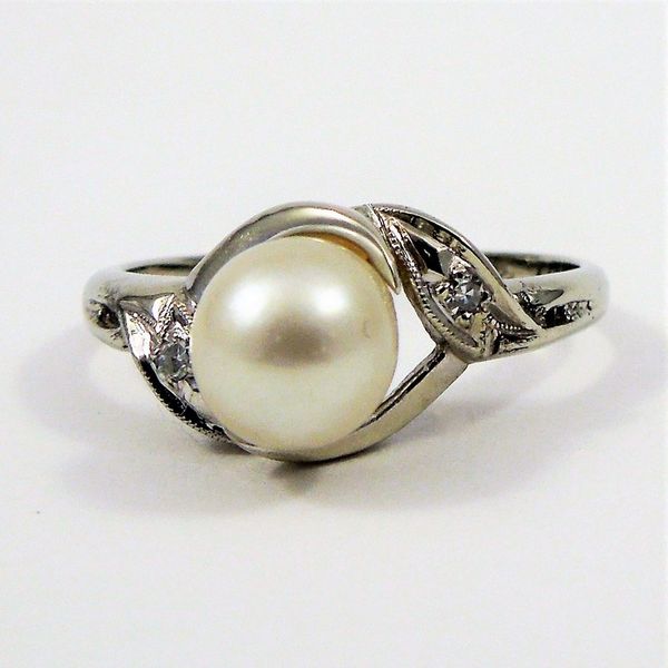 Pearl and Diamond Ring Joint Venture Jewelry Cary, NC